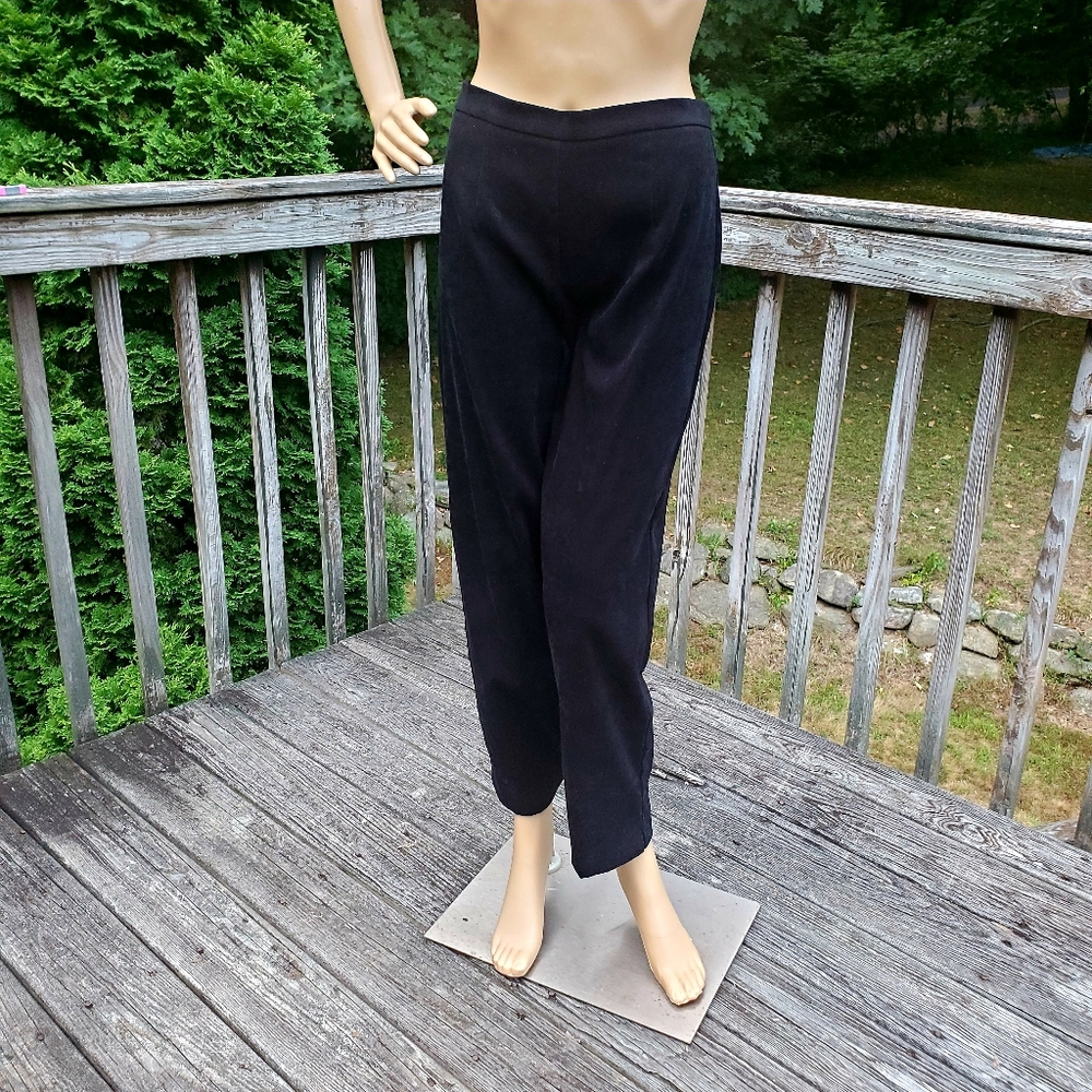 Amanda Smith Petites Dresses 2 pc Suit Jacket & Pants Black & Cream Size 8P - Picture 11 of 16